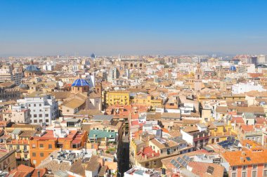 Valencia, İspanya 'nın hava manzarası 