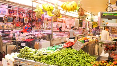 Mercado orta Valencia, İspanya