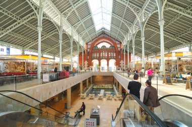 Mercado üst üste Valencia, İspanya