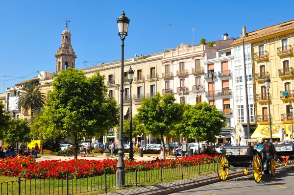 Plaza de la reina w Walencji, Hiszpania — Zdjęcie stockowe
