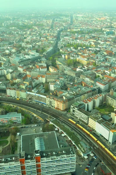 Widok z lotu ptaka na Berlin — Zdjęcie stockowe