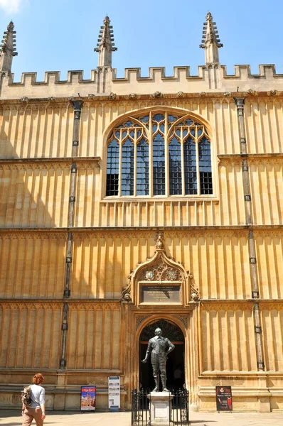 Bodleian Könyvtár, Oxford, Egyesült Királyság. — Stock Fotó