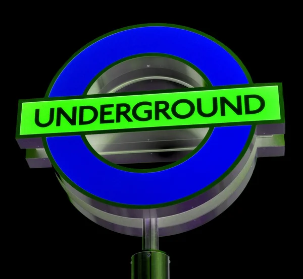 Underground tecken — Stockfoto