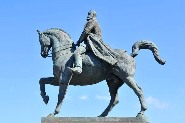 Jezdecká socha — Stock fotografie