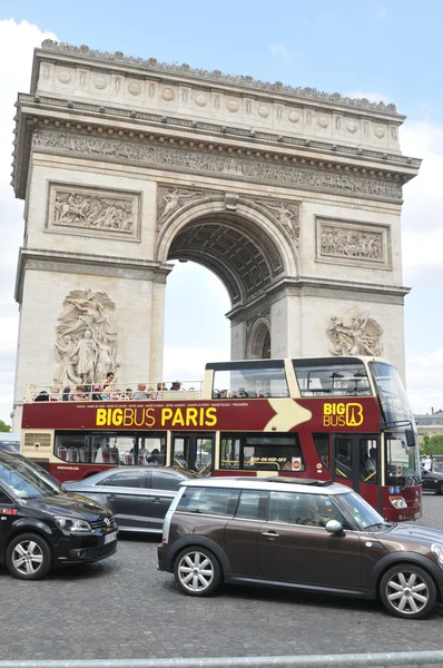 Arco di Trionfo a Parigi, Francia — Foto Stock