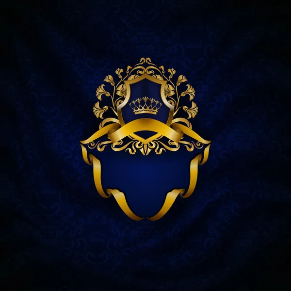 Elegantes goldenes Rahmenbanner — Stockvektor