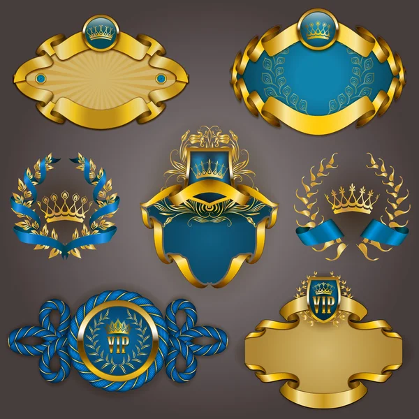 Ensemble de vip d'or — Image vectorielle