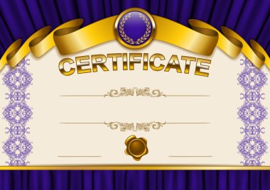 zarif şablonu bir sertifika, diploma