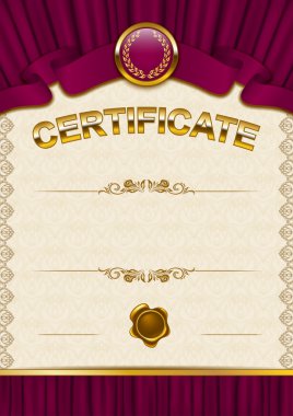 zarif şablonu bir sertifika, diploma