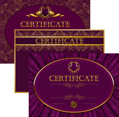 zarif şablonu bir sertifika, diploma