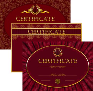 zarif şablonu bir sertifika, diploma