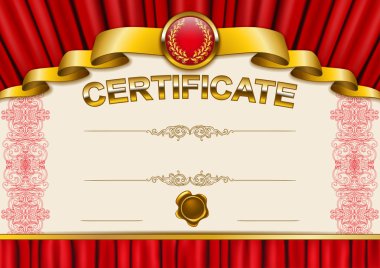 zarif şablonu bir sertifika, diploma