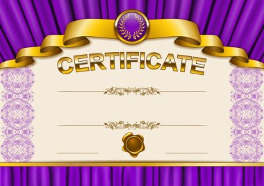 zarif şablonu bir sertifika, diploma