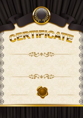 zarif şablonu bir sertifika, diploma