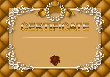 zarif şablonu bir sertifika, diploma