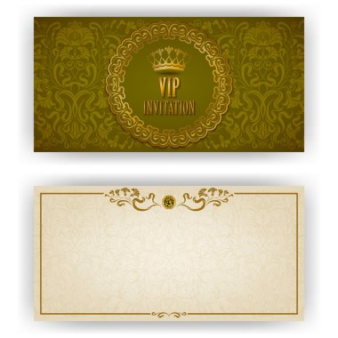 VIP lüks davetiye için şık şablonu