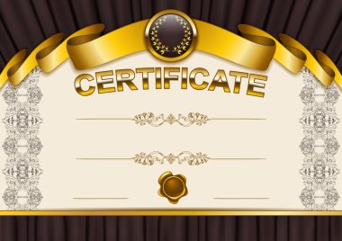 zarif şablonu bir sertifika, diploma