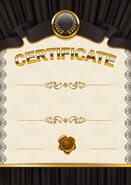 zarif şablonu bir sertifika, diploma