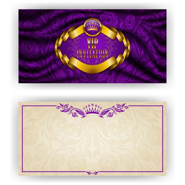 Modèle élégant pour invitation de luxe VIP — Image vectorielle