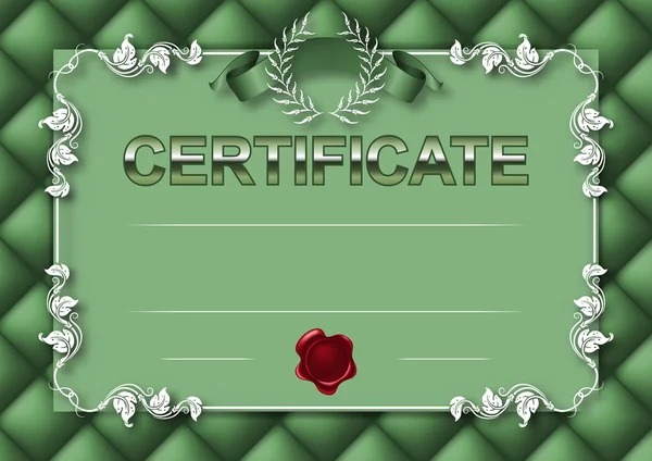 Elegante modelo de certificado, diploma — Vector de stock