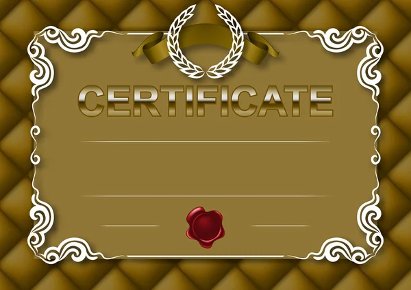 Templat sertifikat - Stok Vektor