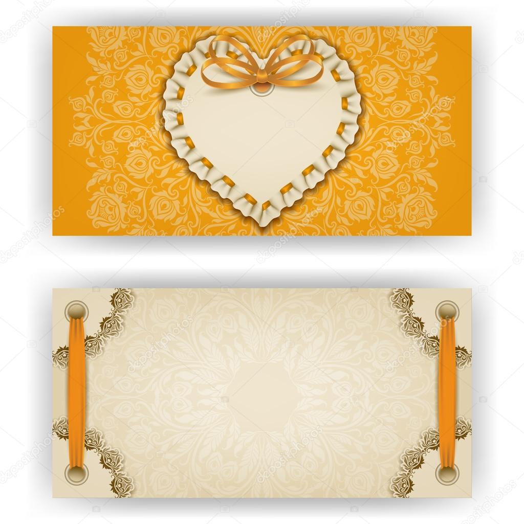 Template for luxury invitation