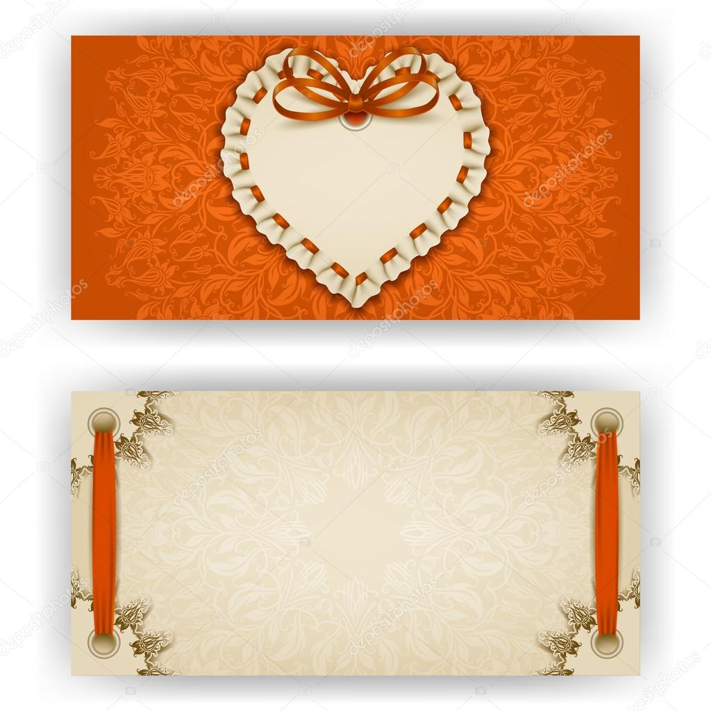 Template for luxury invitation