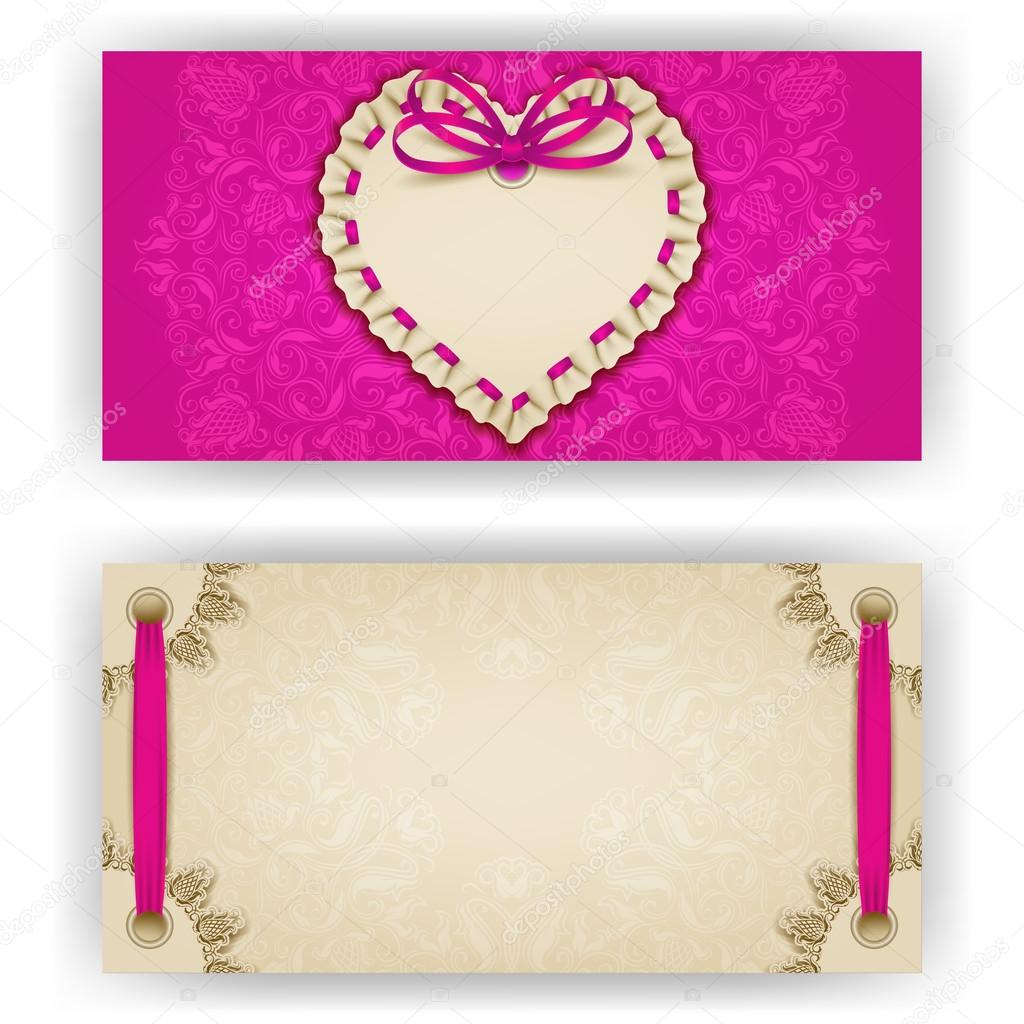 Template for luxury invitation