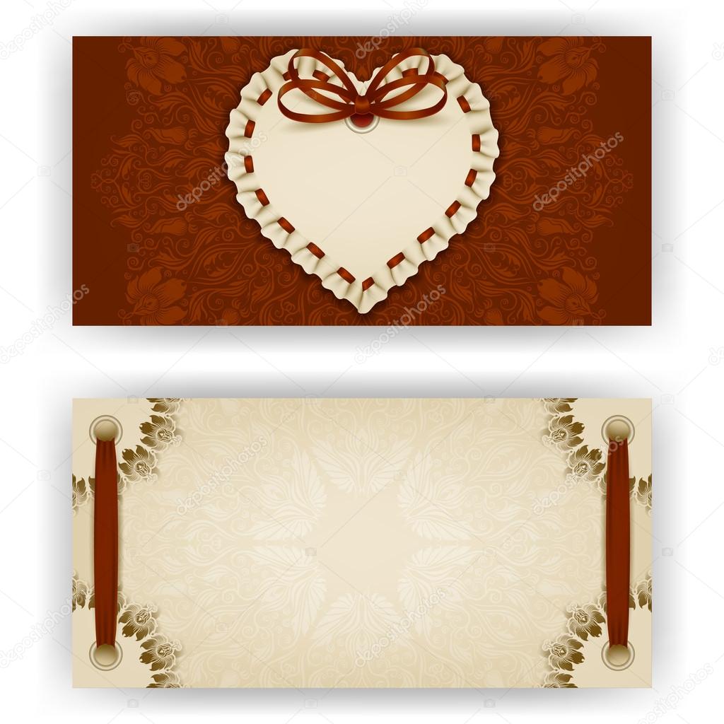 Template for luxury invitation