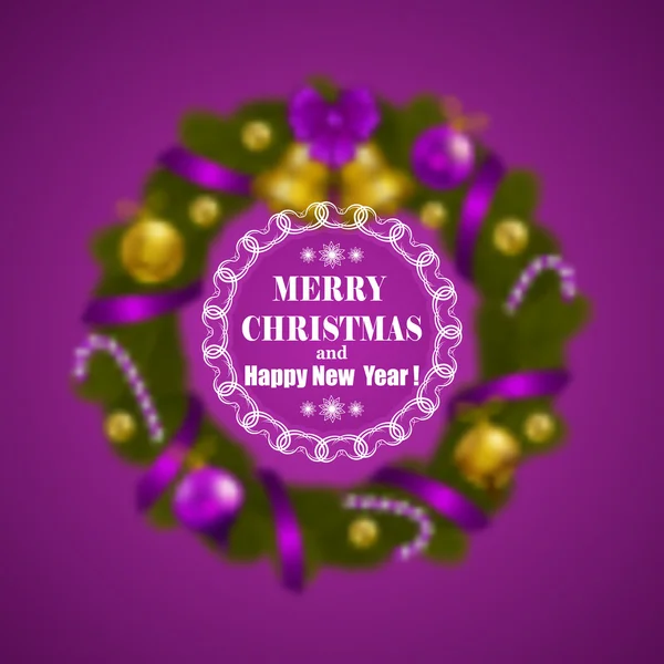 Christmas blurred background — Stock Vector