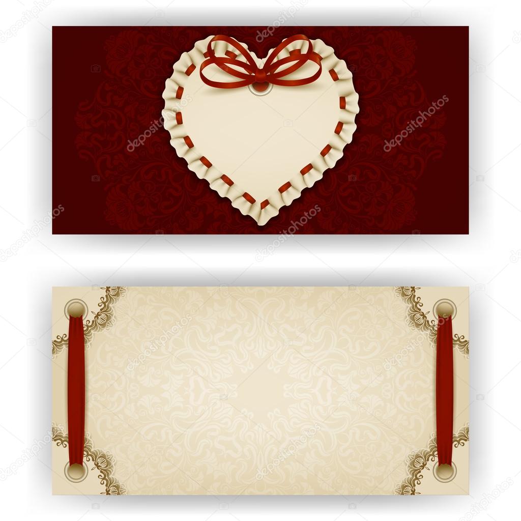 Template for luxury invitation