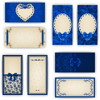 zarif şablon lüks davetiye kartı