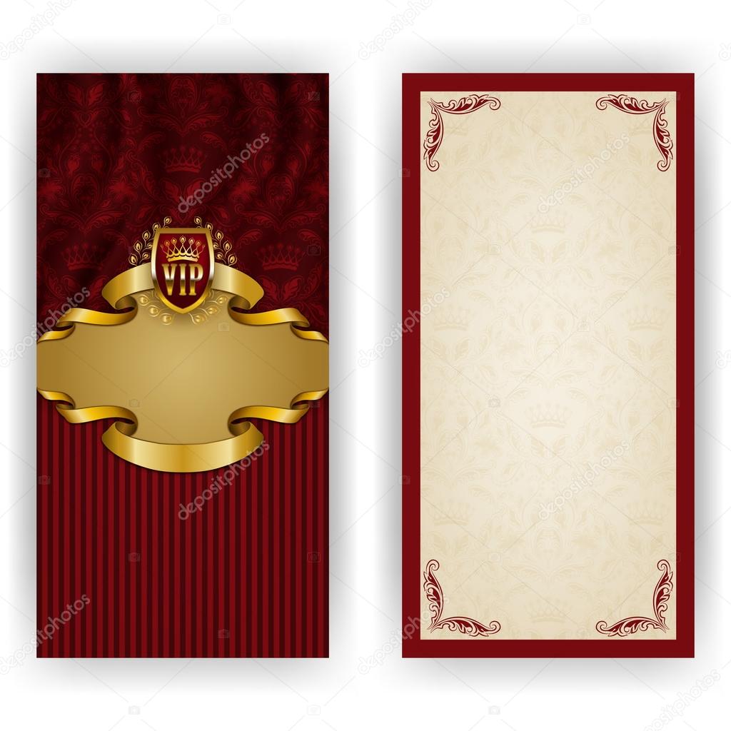 Template for luxury invitation