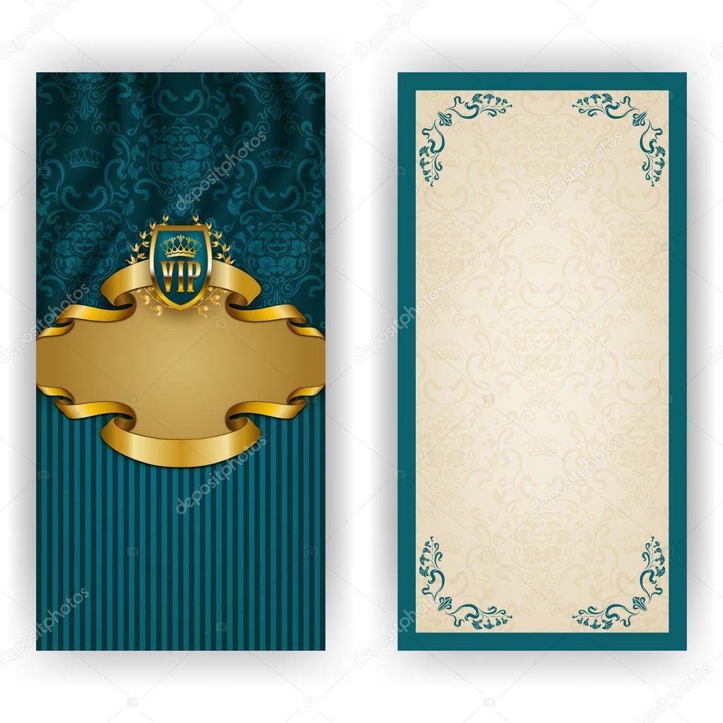 Template for luxury invitation