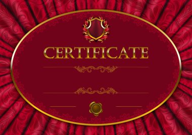 zarif şablonu bir sertifika, diploma