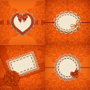 zarif şablon lüks davetiye kartı