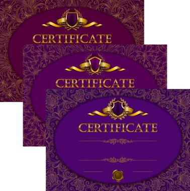 zarif şablonu bir sertifika, diploma