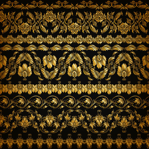 Horizontal elements decoration vector