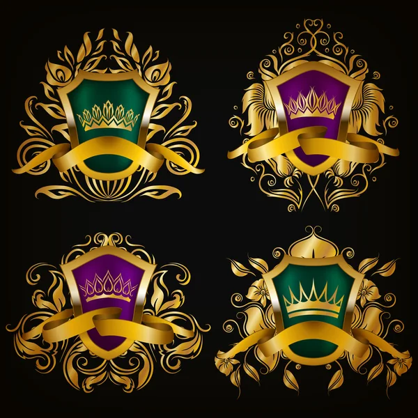 Набор логотипов монограммы — стоковый вектор
