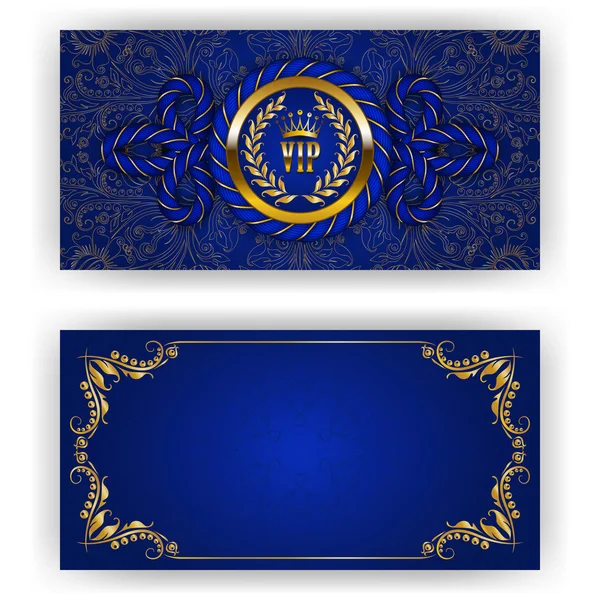 Plantilla elegante para invitación de lujo vip — Vector de stock