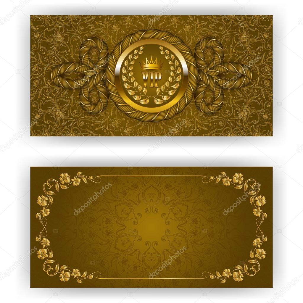 Elegant template for vip luxury invitation