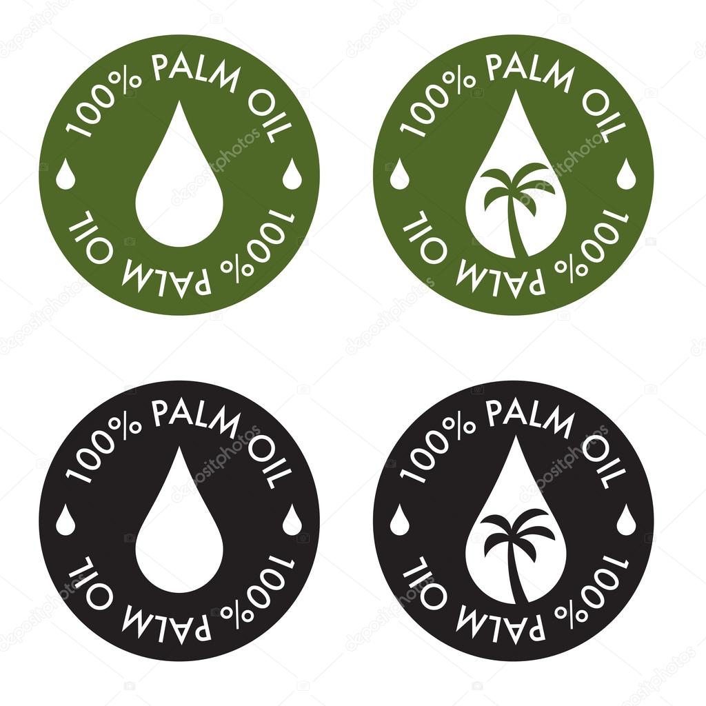 Palm oil vector collection