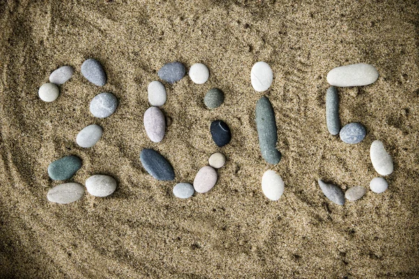 Stones on sand closeup — Stock Photo, Image