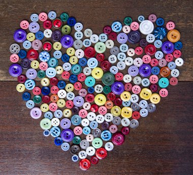 kalp şekilli düğmeleri
