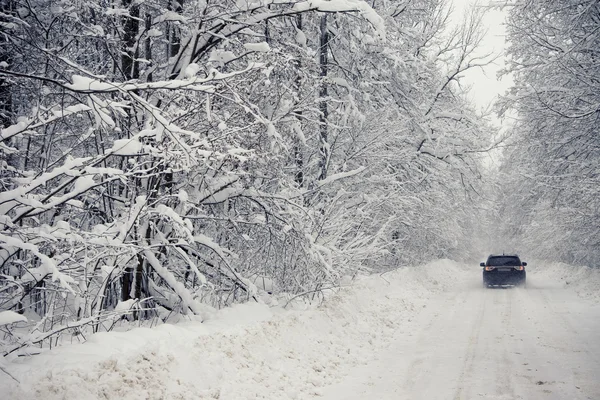 Winterweg — Stockfoto