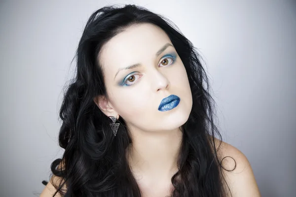 Make-up mooie jonge vrouw close-up — Stockfoto