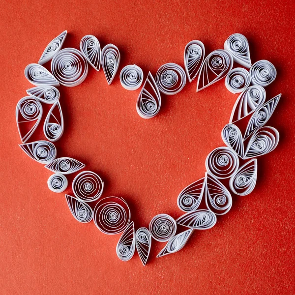 Corazones de papel para el día de San Valentín — Foto de Stock