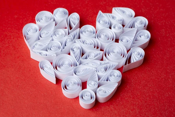 Sevgililer günü için kağıt quilling kupa — Stok fotoğraf