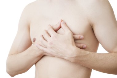 Bir insanın kalbinde ağrı