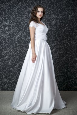 beyaz gelinlik güzel kadın